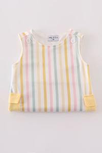 Honeydew Kids <b>Clothing</b> Jonjon Baby <b>Boy</b> Romper Rainbow Stripe Pocket Custom Soft Cotton Washable Embroidered Infant <b>Clothing</b> - Product Image 6