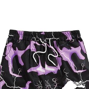 High Quality 100% Polyester Eco-Friendly <b>Men's</b> Sublimated Breathable <b>Shorts</b> with Custom Logo and <b>Elastic</b> <b>Waist</b> - Product Image 6
