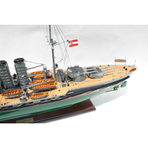 SMS Viribus Unitis MODÈLE DE BATEAUX EN BOIS/NAVIRES DE BATAILLE EUROPÉENS/ARTISANAT MAIN POUR LA DÉCORATION - Product Image 3