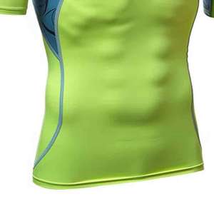 T-shirt de compression MMA à manches courtes de haute qualité Rash Guard pour hommes Chemises de boxe Rash Guard OEM - Product Image 5