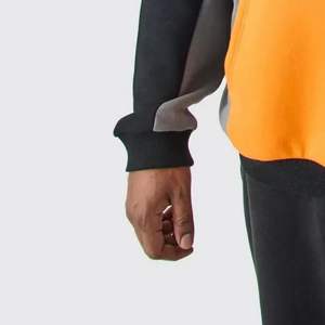 Sweat-shirts à capuche 2026, colorblock, logo personnalisé, pour hommes, coupe oversize, épaules tombantes, pull-over, vêtements streetwear pour hommes - Product Image 3