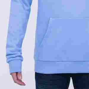 Pull à capuche 100% coton de haute qualité pour hommes, polaire épaisse et lourde, logo personnalisé brodé, streetwear surdimensionné, teint uni, 2 pièces - Product Image 4