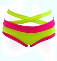 Shorts de Yoga de Cintura Baja para Mujer, con Tirantes Cruzados Laterales, Sexys, Transpirables, para Pole Dance, Deportes, Ropa de Club, Sostenibles