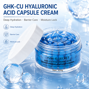 Crème <span class=keywords><strong>Visage</strong></span> <span class=keywords><strong>Anti</strong></span>-Âge Raffermissante Hydratante au Peptide de Cuivre GHK-Cu en Capsules, Marque Privée OEM, pour Peaux Matures 100ml - Product Image 2