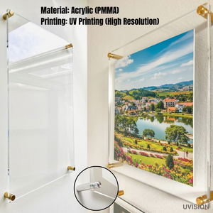 Art mural en acrylique imprimé UV personnalisé, image en acrylique transparente et brillante pour la décoration de la maison - Product Image 2