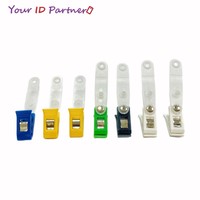 Clips de plástico para tarjetas de identificación Clip de correa de identificación