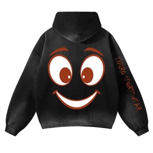 Sweat à capuche en coton 500 GSM de haute qualité pour hommes Boxy Design chaud et personnalisable avec impression et broderie en gros - Product Image 6