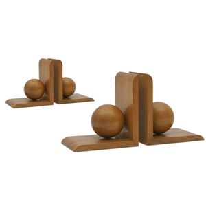 Sujetalibros de madera con logotipo personalizado OEM, estantería con detalles para niños con estilo artístico, suministro a granel para decoración del hogar - Product Image 4