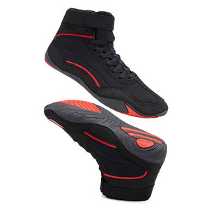 Chaussures de boxe en cuir pour hommes, légères, de haute qualité, à semelle souple et flexible, pour la gym et le sparring, faible MOQ, 2026 - Product Image 1
