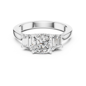 Joyas radiantes de seda 18K Gold Eternity Band con piedras de diamantes simulados - Product Image 3