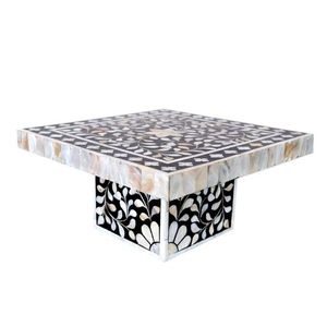 Soporte redondo de metal con incrustaciones de hueso ARTISAN AURA, nuevo diseño para servir chocolate, herramientas para pasteles - Product Image 4