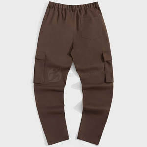 Men's Casual Hip Hop Canvas Fabric Cargo <b>Trouser</b> Lightweight Outdoor <b>Work</b> Pants with Straight Pattern and Multiple Pockets - Product Image 2