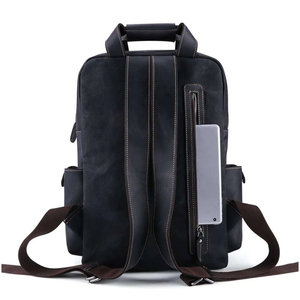 2025 Diseñador Barato Premium Popular OEM Hombres Diseño de cuero Mochilas Fabricantes Cuero Mochilas - Product Image 2