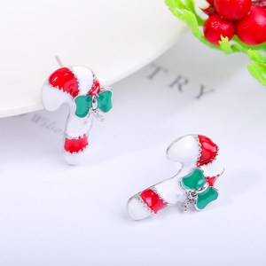 Scatola di gioielli C10 in argento Sterling orecchini di zucchero di natale - Product Image 4