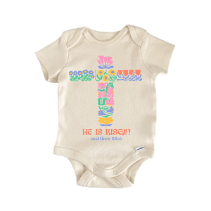 Combinaison religieuse Jésus Ressuscité pour bébés garçons et filles, vêtements d'inspiration chrétienne pour nourrissons - Product Image 1