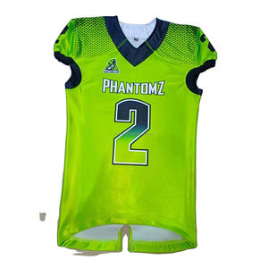 เสื้อฟุตบอลสไตล์อเมริกันแบบปรับแต่งได้เสื้อแห้งเร็วพร้อมคุณสมบัติระบายอากาศสไตล์ใหม่ - Product Image 1