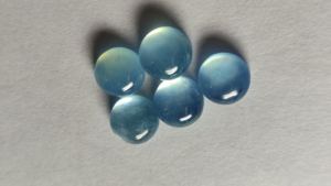 Cabujón de Aguamarina lechosa con forma de 12mm al por mayor, piedra preciosa azul natural para la fabricación de joyas, proveedor directo de piedra de Aguamarina real - Product Image 4