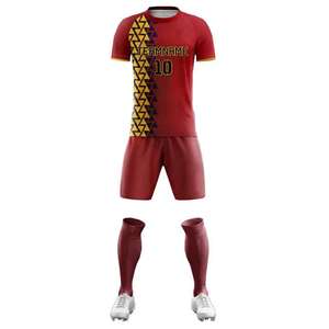 Uniforme de Fútbol para Hombre al Por Mayor en Existencia, Diseño de Logotipo Personalizado, Crea Tu Propio Uniforme de Fútbol - Product Image 4