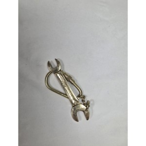 Llavero de Latón Hecho a Mano Estilo Vintage con Mosquetón, Llavero Metálico de Acero Inoxidable, la Señatura del Artesano - Product Image 4
