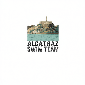 Camiseta del equipo de natación Alcatraz, algodón, corte regular, unisex, talla adulta, informal, para piscina, para todas las estaciones, 18+ - Product Image 3