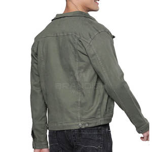 Veste d'hiver légère et respirante de grande taille à l'extérieur Col rabattu Veste en jean pour hommes de taille personnalisée de couleur - Product Image 2