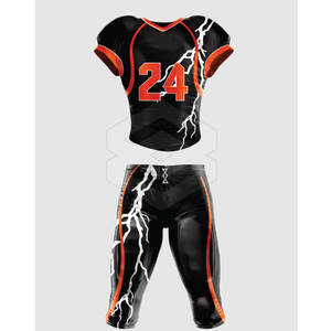 Venta Directa de Fábrica Uniforme de Fútbol Americano Corto de Verano Transpirable de Secado Rápido 100% Poliéster Personalizable Hecho en Pakistán - Product Image 1