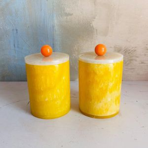 Recipiente de Almacenamiento de Resina Hecho a Mano, Apto para Microondas, para Té, Café, Azúcar, Bote de Cocina Moderno con Tapa Abatible, Ecológico, Apto para Lavavajillas - Product Image 3