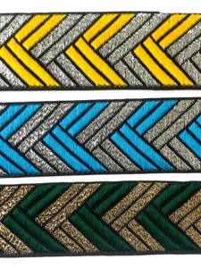 สายรัดลายพันธุ์ผ้าแจ็คการ์ดโพลีเอสเตอร์20มม. 50มม. กำหนดเองสำหรับตกแต่งกระเป๋าเสื้อผ้า - Product Image 6