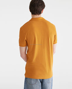 T-shirt à manches mi-longues coupe ajustée pour homme 100% coton Tenue décontractée d'été boutonnée pour polo Design Vente en gros - Product Image 2