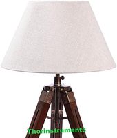 Lampe de table vintage CH sur trépied réglable, support en bois fait main, décoration d'intérieur, abat-jour non inclus, Art Déco, Fête des Mères, Noël