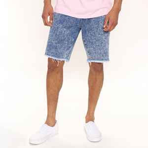 Short en jean pour hommes avec logo sur mesure, vente en gros par Oem, short en jean de marque privée pour hommes, nouveauté - Product Image 2