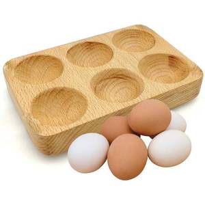 ที่ใส่ไข่ไม้สำหรับห้องครัวฟาร์มและตลาดเครื่องครัวถาดไข่สำหรับเก็บไข่ - Product Image 1