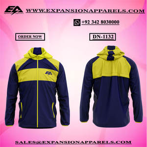 Veste matelassée pour homme de haute qualité 100% polyester Lavable Vêtements de sport d'hiver Tissu tissé durable avec col montant Manches longues - Product Image 5