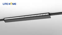 Lumière linéaire sur rail réglable double face à LED 40W 50W 60W avec interrupteur DIP, UGR<13, 150 Lm/W, garantie 5 ans pour supermarché