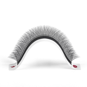 Pestañas en forma yy de alta calidad, extensiones de pestañas yy negras largas naturales, suministros de extensión de pestañas de etiqueta privada personalizados - Product Image 1