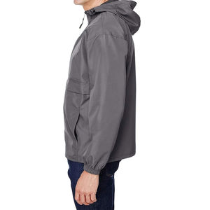 Veste de pluie pour homme à fermeture éclair sur le côté, respirante, sur mesure, vente en gros, vêtements d'hiver, coupe-vent, vestes de pluie - Product Image 3