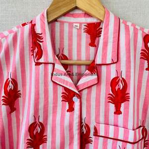 Nuevo Conjunto de Pijama de Algodón para Niños, Hermoso Conjunto de Pijama de Algodón Estampado Indio, Ropa de Dormir 100% Algodón - Product Image 5