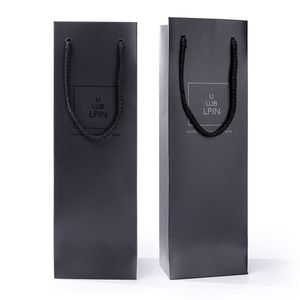 Boîtes à vin en papier kraft de luxe directes de l'usine sac à vin en carton d'expédition de luxe avec logo personnalisé pour l'emballage de cosmétiques - Product Image 2