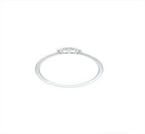 แหวนทองคำขาว14K สุดหรูสำหรับผู้หญิง0.16ct เพชรที่ปลูกในห้องปฏิบัติการ VS-VVS ปรับขนาดได้ - Product Image 6