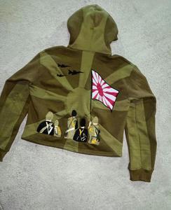 Sweat à capuche oversize imprimé de haute qualité, coupe décontractée, streetwear, logo personnalisé, 100% coton - Product Image 5