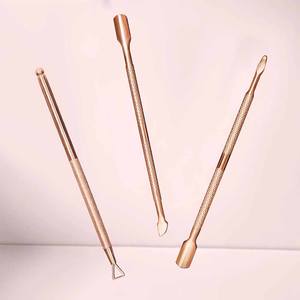 Pousse-cuticules en acier inoxydable pour soins personnels, logo personnalisé, pousse-cuticules pour manucure - Product Image 3