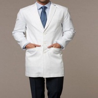 Unisex Rahat Doktor Laboratuvar Önlüğü Yetişkin Hastane Tıbbi Personel Cerrahlar Yazlık Üniforma Fantezi Elbise Polyester/Pamuk