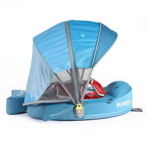 Flotador de Pecho para Bebé con Forma de Mandíbula de Tiburón 3D, No Inflable, con Toldo |   Flotador de Piscina con Diseño Oceánico para Bebés de 3 a 24 Meses - Product Image 5