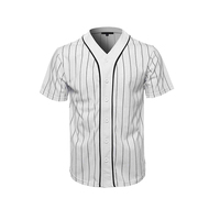 Maillots de baseball personnalisables respirants en maille 100 % polyester à col en V avec logo personnalisé et motif gouttes de glace pour hommes