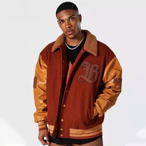Fabricant et fournisseur de vestes Varisty Letterman en laine/cuir en gros du Pakistan - Product Image 1