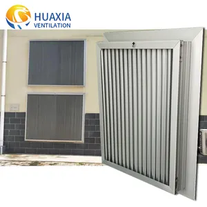 multi function electric power cabinet louver home use window louver IP65 Waterproof dust filtering aluminum louvers