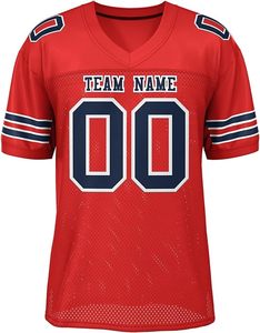 2025 nueva llegada camisetas de fútbol americano hechas a medida nombre personalizado número uniforme de fútbol americano - Product Image 1