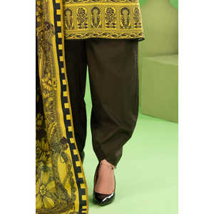 Conjunto de Traje de Lino y Algodón Estampado de 3 Piezas para Mujer con Dupatta WNS-52032 - Product Image 5