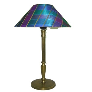 High Quality Modern Decorative <b>Table</b> <b>Lamp</b> Luxury Brass <b>Base</b> Beautiful Fabric Design Crystal Body AC Power Supply Hotels Home - Product Image 1