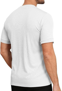 Henley เสื้อเชิ้ตผู้ชายขนาดใหญ่พิเศษผ้าฝ้ายเนื้อนุ่มน้ำหนักเบาออกแบบได้2025ฤดูร้อนและฤดูใบไม้ผลิ - Product Image 2